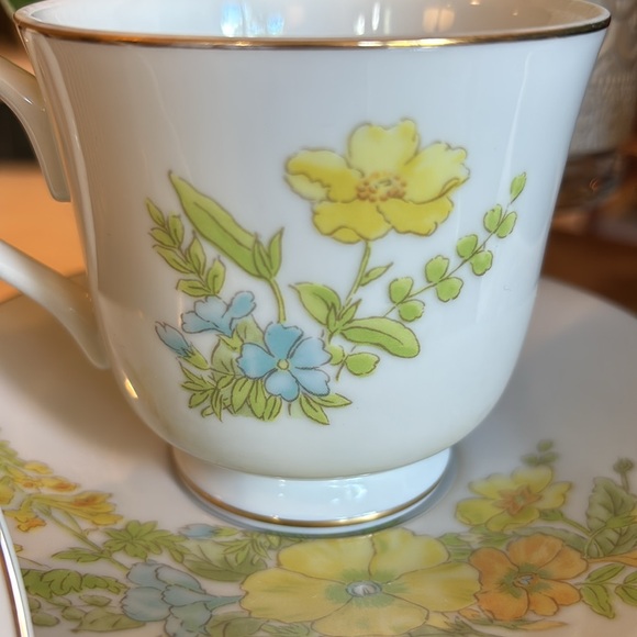 Ekco Cups and Saucers Spring Bouquet Pattern - Picture 11 of 14